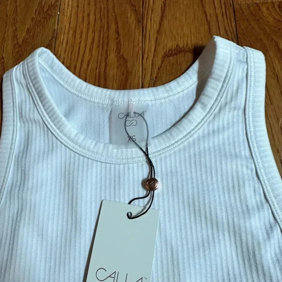 New bundle 2 women’s Calia Ribbed racer back tank top white & black size XS - Picture 13 of 14